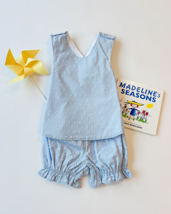 Bettye Bloomer Set - Sarasota Sky Dallas Dot