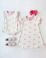Penny's Play Dress - Merrimack Quack Quacks (Palm Beach Pink) with Hamptons Hot Pink