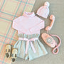 Tatum's Turtleneck & Onesie - Palm Beach Pink