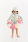 Sarasota Surf Suit - Gaston Street Garden with Worth Avenue White (UPF 35+)