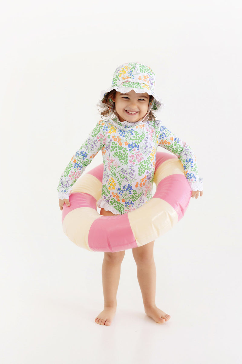 Beaufort Bucket Hat - Gaston Street Garden with Worth Avenue White