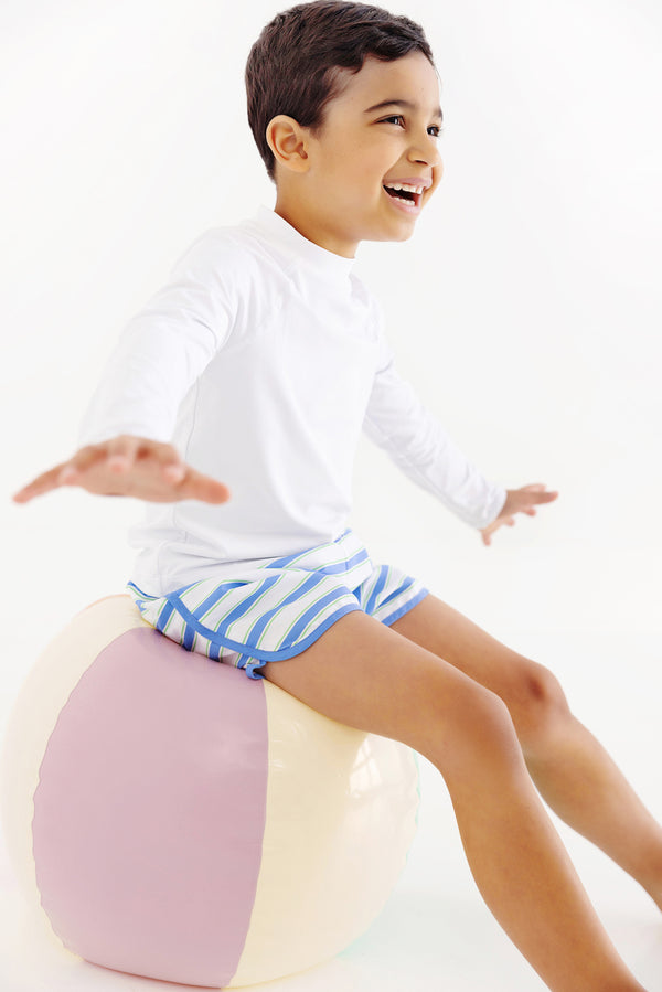 Walker's Wave Spotter Swim Shirt (UPF 35+) - Worth Avenue White
