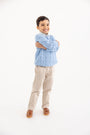 Sheffield Pants - Keeneland Khaki with Nantucket Navy Stork