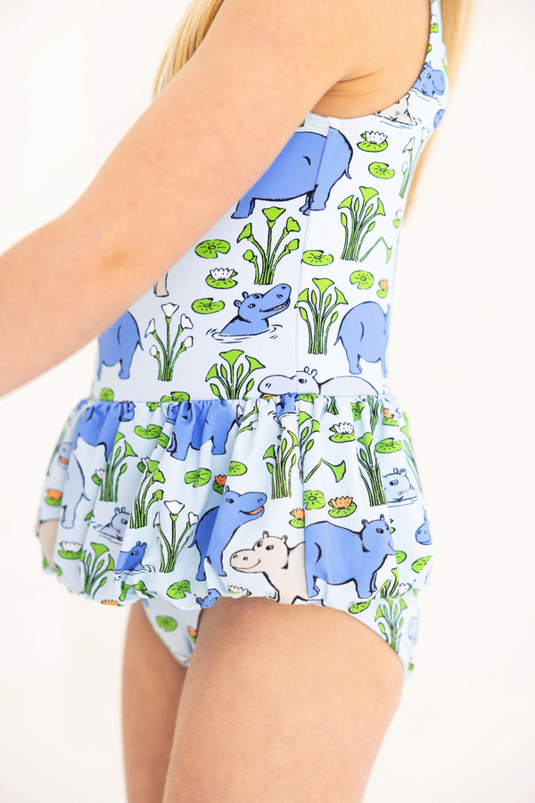 Grace Bay Bathing Suit - Bal Harbour Hippo (Beale Street Blue)