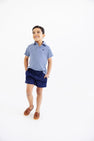 Sheffield Shorts - Nantucket Navy with Keeneland Khaki Stork