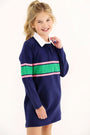 Rollin's Rugby Dress - Nantucket Navy with Hamptons Hot Pink & Kiawah Kelly Green