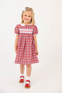 Dollie Mae Dress - Woodspoint Plaid with Worth Avenue White