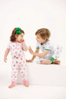 Sara Jane's Short Sleeve Set - Applecrest Orchard (Hamptons Hot Pink)