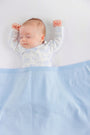 Bailey Baby Blanket - Buckhead Blue with Hearts