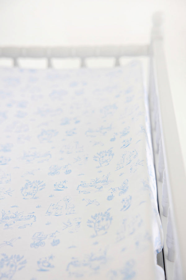 Cheeky Changing Pad Cover - Sir Proper's Sweet Arrival (Beale Street Blue)