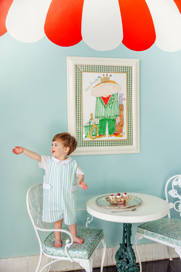 Jack Keene Jon Jon - Tally Rd. Ticking Stripe with Worth Avenue White