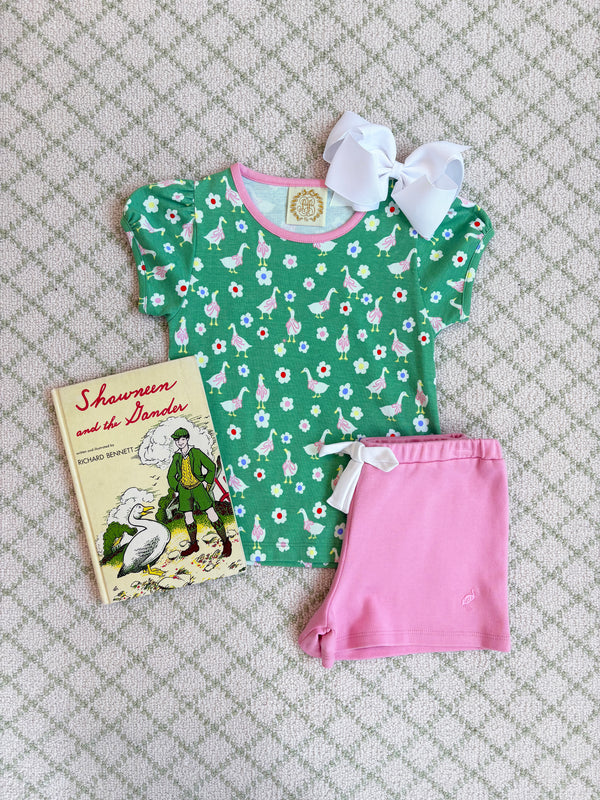 Shipley Shorts - Hamptons Hot Pink with Worth Avenue White