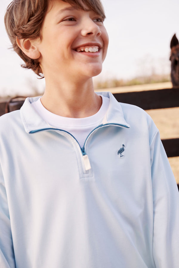 Prepletic™ Hayword Half Zip - Old Greenwich Green with Barnsley Blue Stork