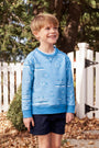 Cassidy Comfy Crewneck - A Day at the Derby (Beale Street Blue) with Sunrise Blvd Blue