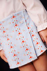 Stella Skort - First Day Flowers with Flower Buttons