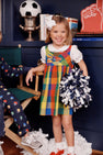 Demi Dress - Ashland Park Plaid with Pennant Applique