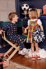Demi Dress - Ashland Park Plaid with Pennant Applique