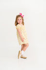 Sandy Smocked Dress - Fairway Floral with Winter Park Pink