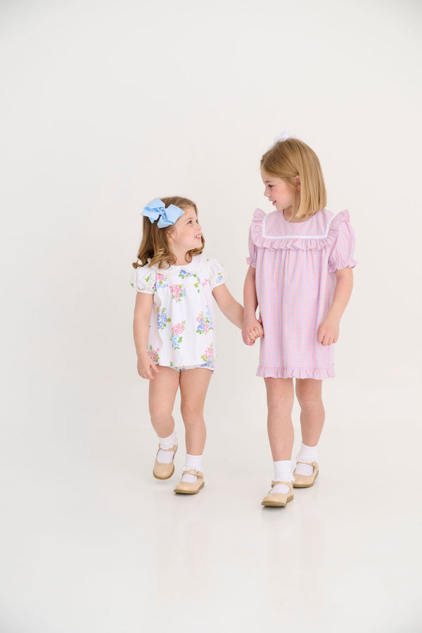 Debbie Dress - Woodstock Park Plaid with Worth Avenue White