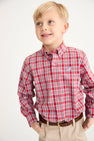 Dean's List Dress Shirt - Woodspoint Plaid with Barrington Blue Stork