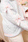 Julie Anne Jacket - Buckhead Blue with Palm Beach Pink Trim & Bows