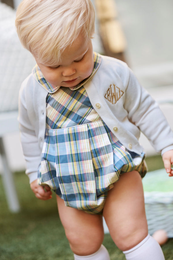 Cambridge Cardigan (Unisex) - Worth Avenue White with Pearlized Buttons