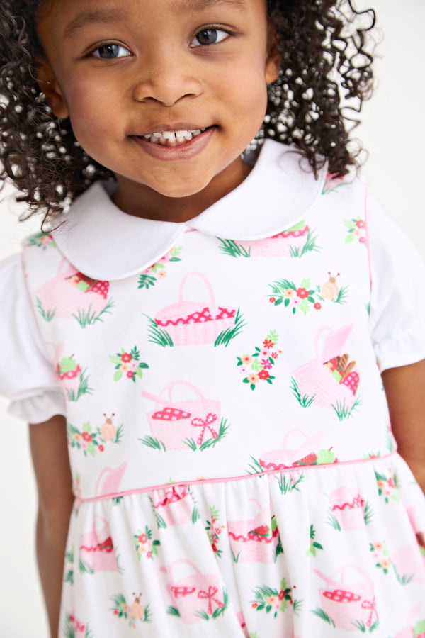 Sleeveless Rebecca Romper - Pink Picnic Pack
