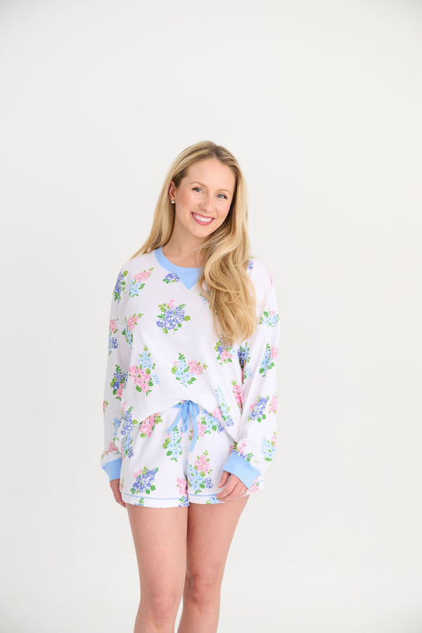 Callahan Cabernet Short Set - Just Because Bouquets with Beale Street Blue