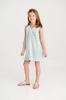 Daisy Dress - Old Greenwich Green with Worth Avenue White