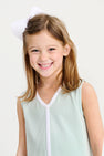 Daisy Dress - Old Greenwich Green with Worth Avenue White