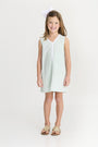 Daisy Dress - Old Greenwich Green with Worth Avenue White