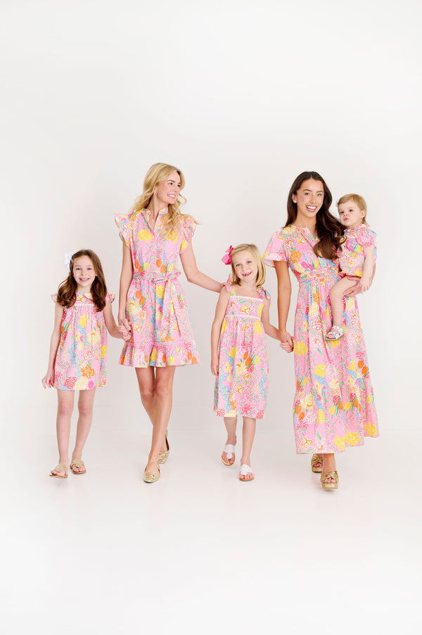 Franny Frock - Sheridan French Floral with Worth Avenue White