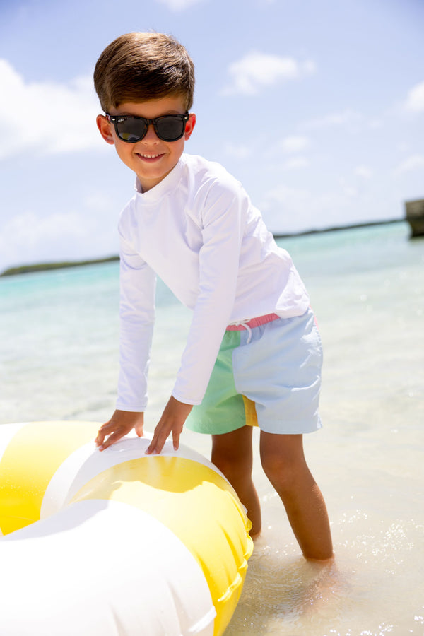 Walker's Wave Spotter Swim Shirt (UPF 35+) - Worth Avenue White