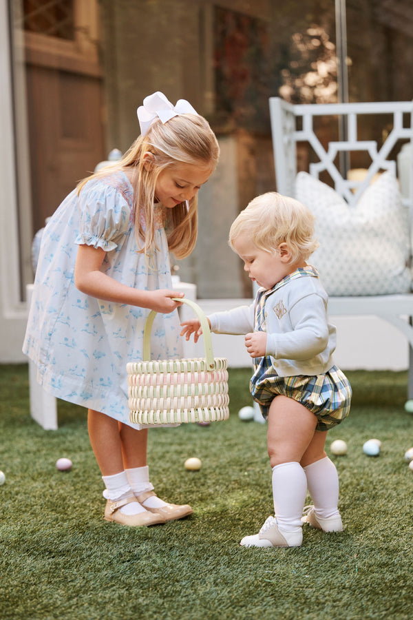 Bradford Bubble - Pawleys Island Plaid with Worth Avenue White