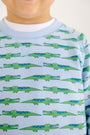 Cassidy Comfy Crewneck - See Ya Later Alligator with Beale Street Blue