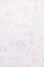 Sleep Tight Crib Sheet - Sir Proper's Sweet Arrival (Hamptons Hot Pink)