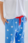 Sunday Style Sweatpants (Men) - North Sea Stars with Richmond Red