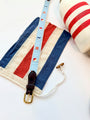 Bullock Belt - Keeneland Khaki with Nautical Flags