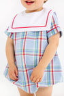 Towne's Top Sail Bubble - Kensington Court Plaid with Worth Avenue White