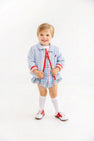 Jude Jacket - Beale Street Blue with Richmond Red Stripe
