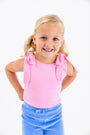 Tay Tay Tie Tank - Hamptons Hot Pink