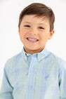Dean's List Dress Shirt - Audubon Park Plaid with Sarasota Sky Stork