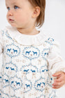 Long Sleeve Ramona Ruffle Top - Palmetto Pearl