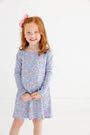 Long Sleeve Polly Play Dress - Mountain Brook Mini Floral (Parrot Cay Coral)