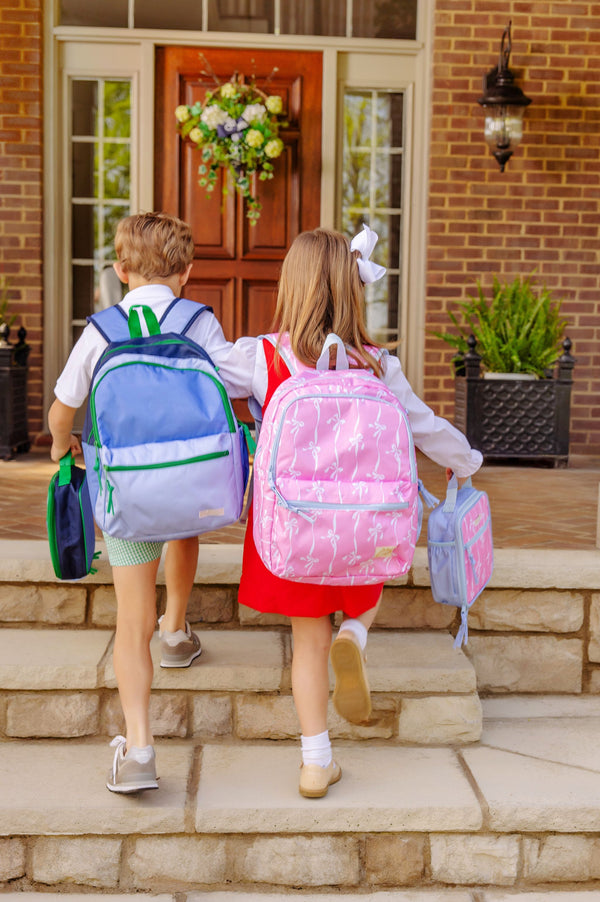 Don't Forget Your Backpack - Bell Court Bows (Hamptons Hot Pink) with Beale Street Blue