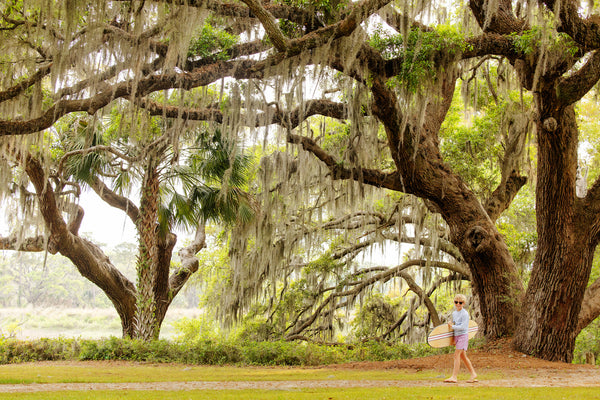 Tanner Trunks - Valley High Violet with Sarasota Sky Stripe