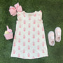 Ruehling Ruffle Dress - Happy Harbour Island Handblock Floral