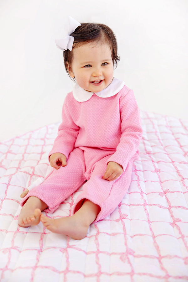 Quilted Play Mat - Belle Meade Bow with Beale Street Blue