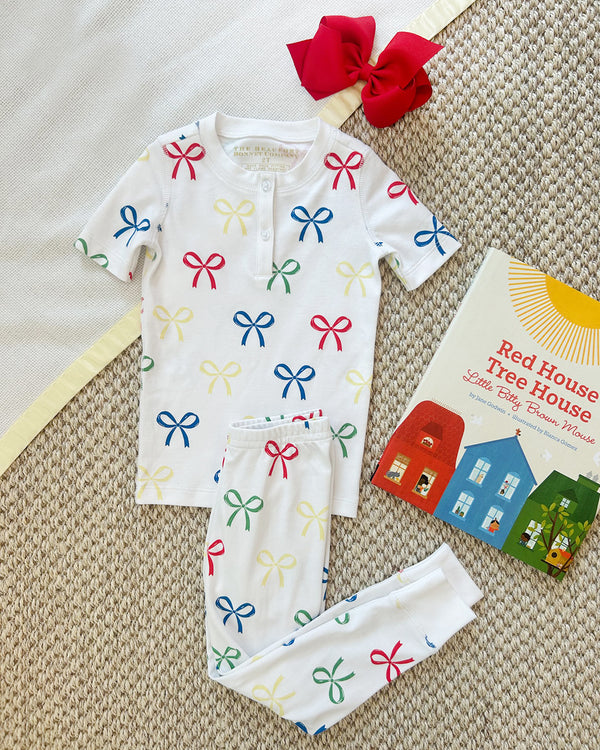 Sara Jane's Short Sleeve Set - Ribbon Reminder with Worth Avenue White