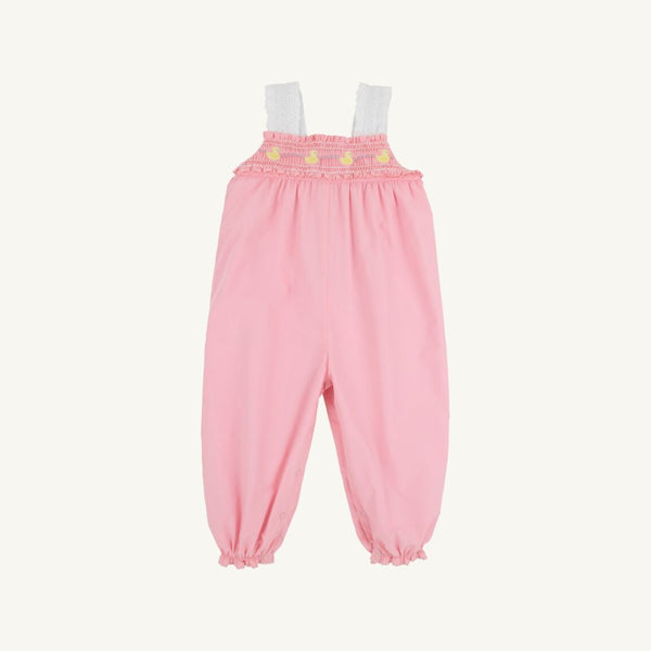 Ritzy Romper - Sandpearl Pink with Duck Smocking